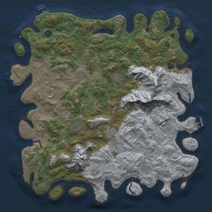 Thumbnail Rust Map: Procedural Map, Size: 5000, Seed: 6767346, 19 Monuments