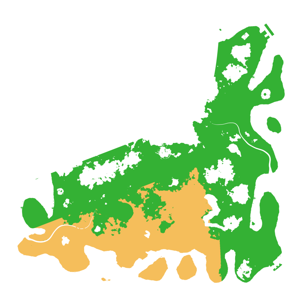 Biome Rust Map: Procedural Map, Size: 4500, Seed: 53857635
