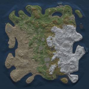 Thumbnail Rust Map: Procedural Map, Size: 4250, Seed: 33102141, 19 Monuments