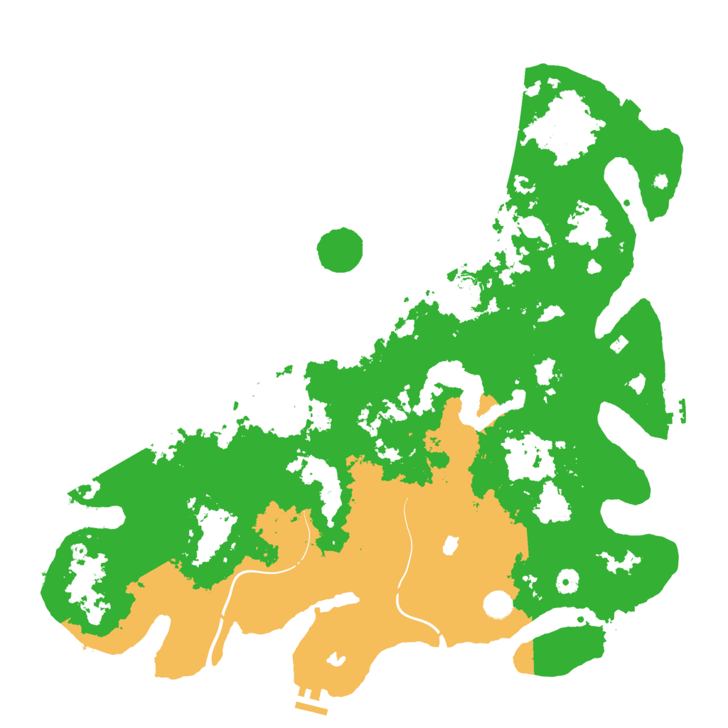 Biome Rust Map: Procedural Map, Size: 4500, Seed: 1349594183