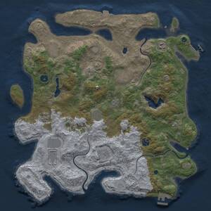 Thumbnail Rust Map: Procedural Map, Size: 4199, Seed: 2147483647, 15 Monuments