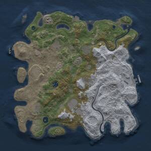 Thumbnail Rust Map: Procedural Map, Size: 3800, Seed: 149398921, 15 Monuments