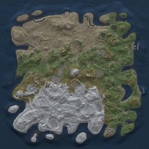 Thumbnail Rust Map: Procedural Map, Size: 4500, Seed: 254429924, 19 Monuments