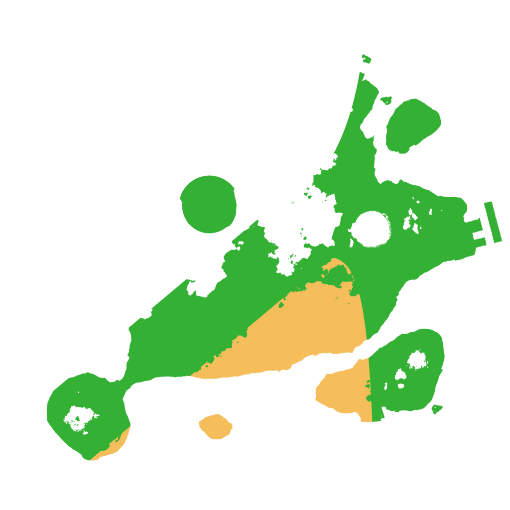 Biome Rust Map: Procedural Map, Size: 2500, Seed: 418273297