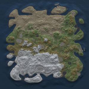 Thumbnail Rust Map: Procedural Map, Size: 4250, Seed: 367323495, 19 Monuments