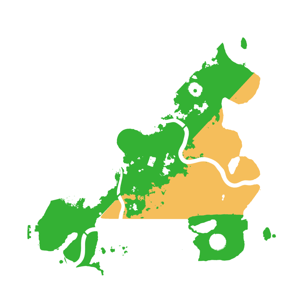 Biome Rust Map: Procedural Map, Size: 3200, Seed: 1098029490