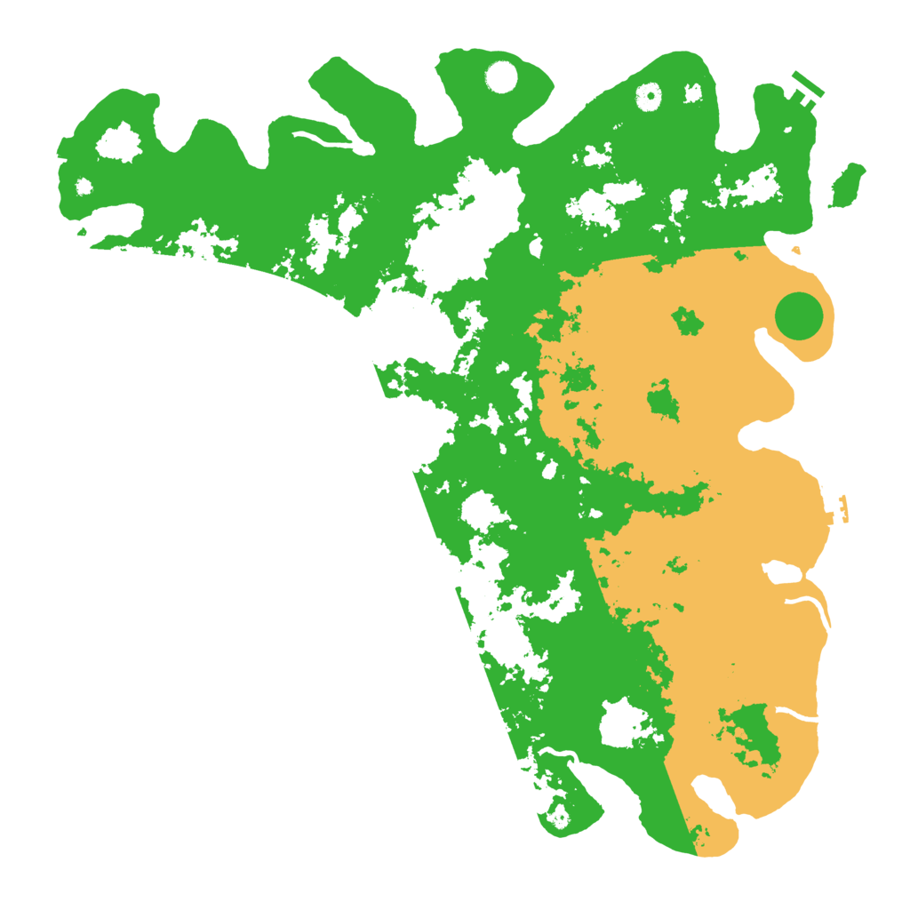 Biome Rust Map: Procedural Map, Size: 5000, Seed: 7426