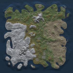 Thumbnail Rust Map: Procedural Map, Size: 5000, Seed: 7426, 19 Monuments