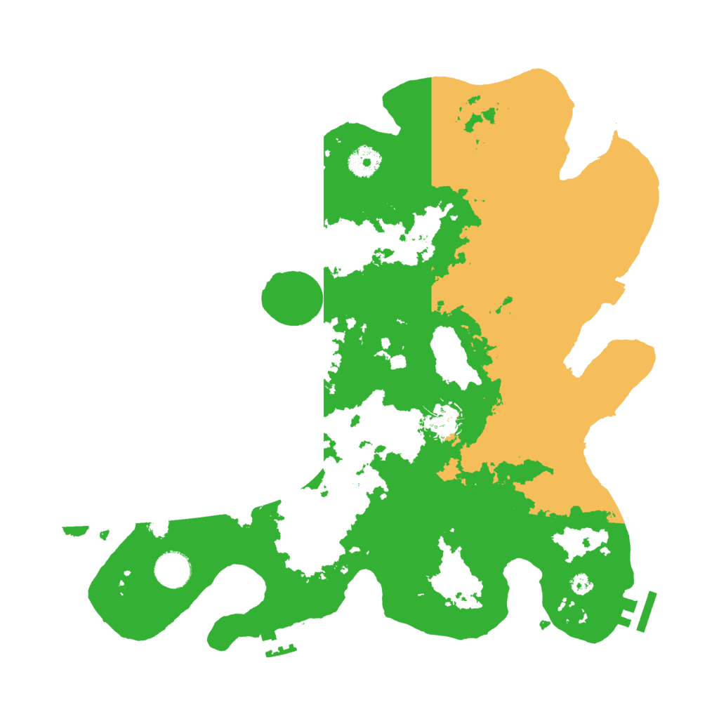 Biome Rust Map: Procedural Map, Size: 3500, Seed: 290247076