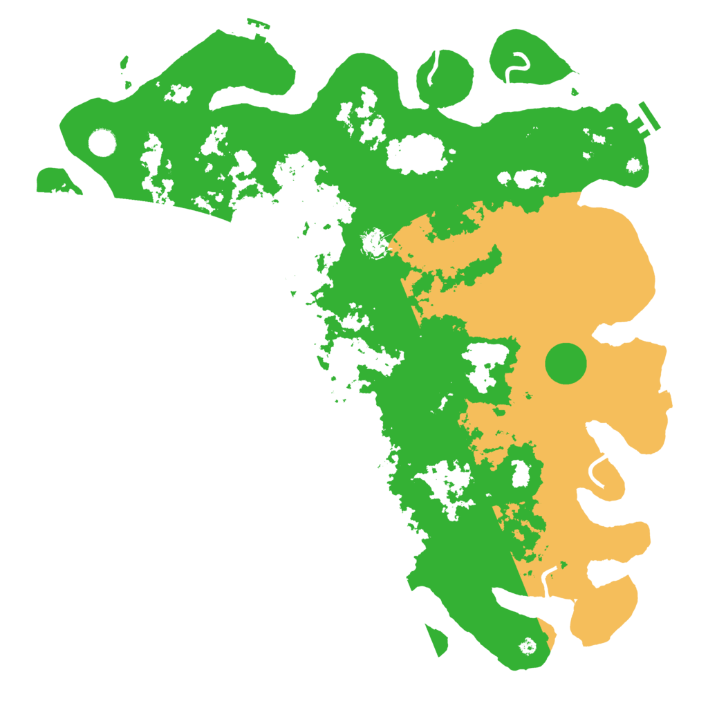 Biome Rust Map: Procedural Map, Size: 4500, Seed: 199887