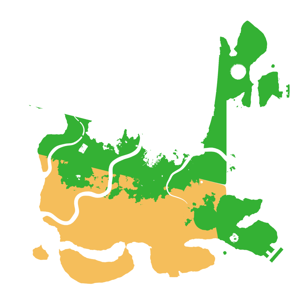 Biome Rust Map: Procedural Map, Size: 3500, Seed: 1454867775