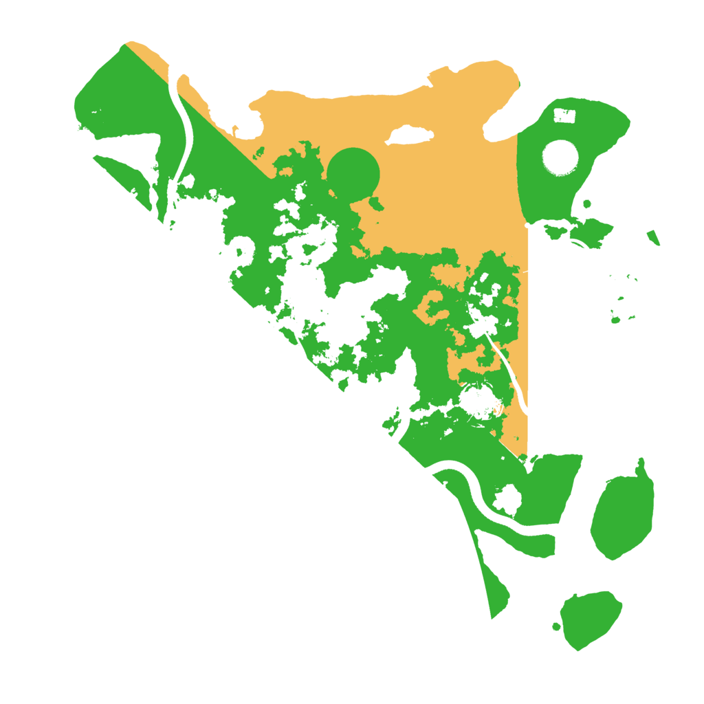 Biome Rust Map: Procedural Map, Size: 3500, Seed: 434095551