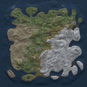 Thumbnail Rust Map: Procedural Map, Size: 4250, Seed: 1676926881, 19 Monuments