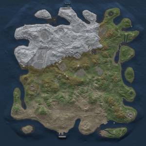 Thumbnail Rust Map: Procedural Map, Size: 4250, Seed: 2110256657, 19 Monuments