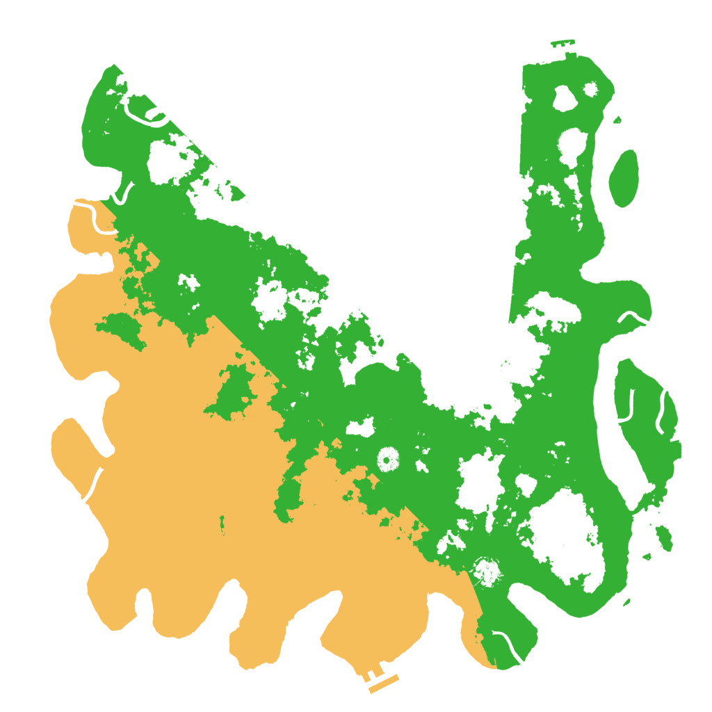 Biome Rust Map: Procedural Map, Size: 4500, Seed: 1329760313