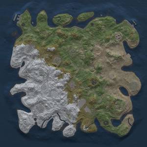 Thumbnail Rust Map: Procedural Map, Size: 4250, Seed: 287629887, 19 Monuments