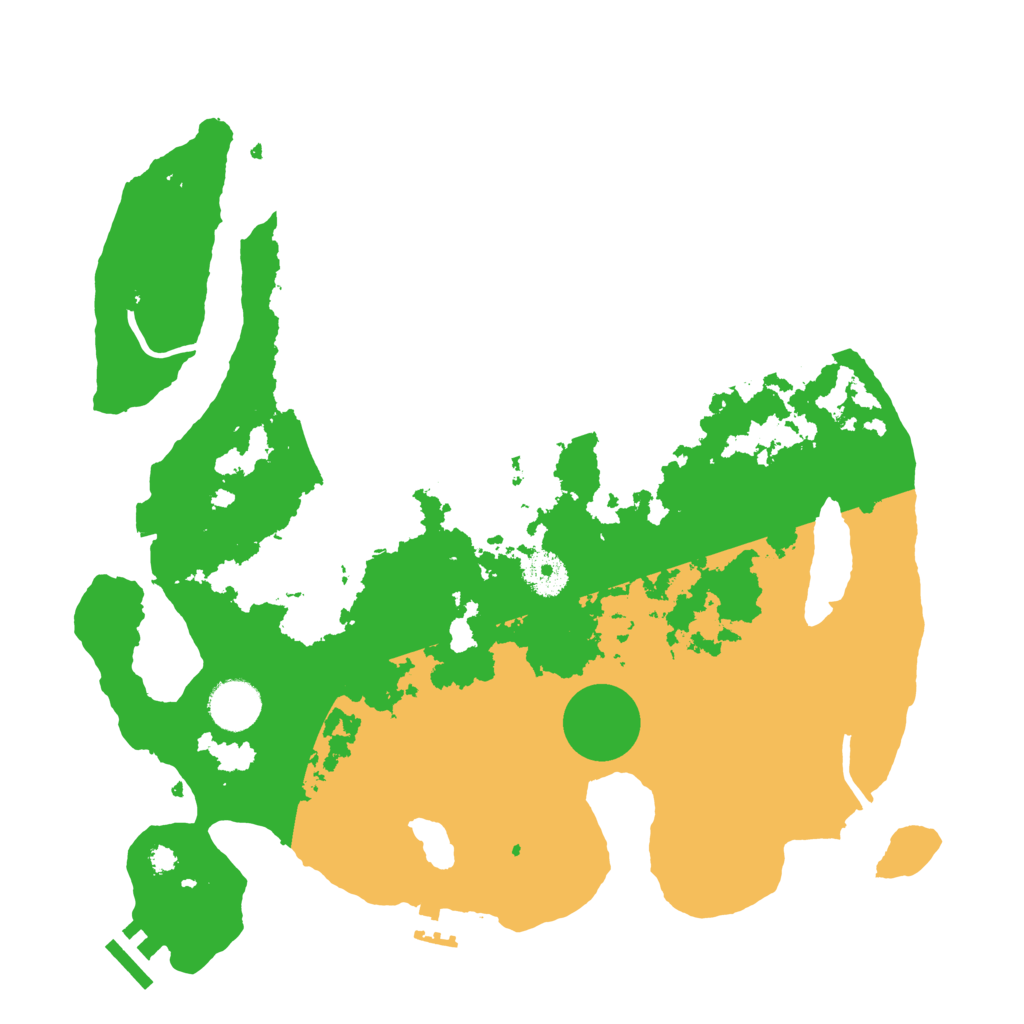 Biome Rust Map: Procedural Map, Size: 3500, Seed: 78787878
