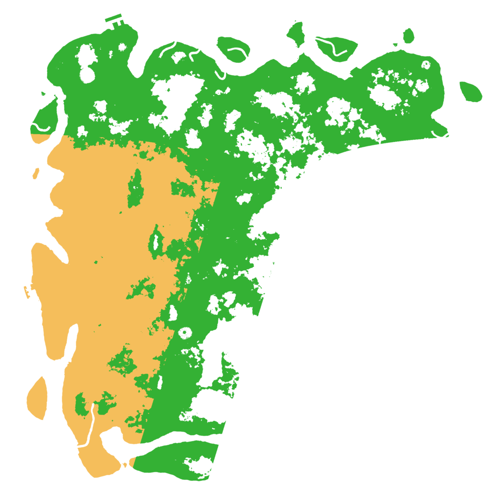Biome Rust Map: Procedural Map, Size: 6000, Seed: 25610