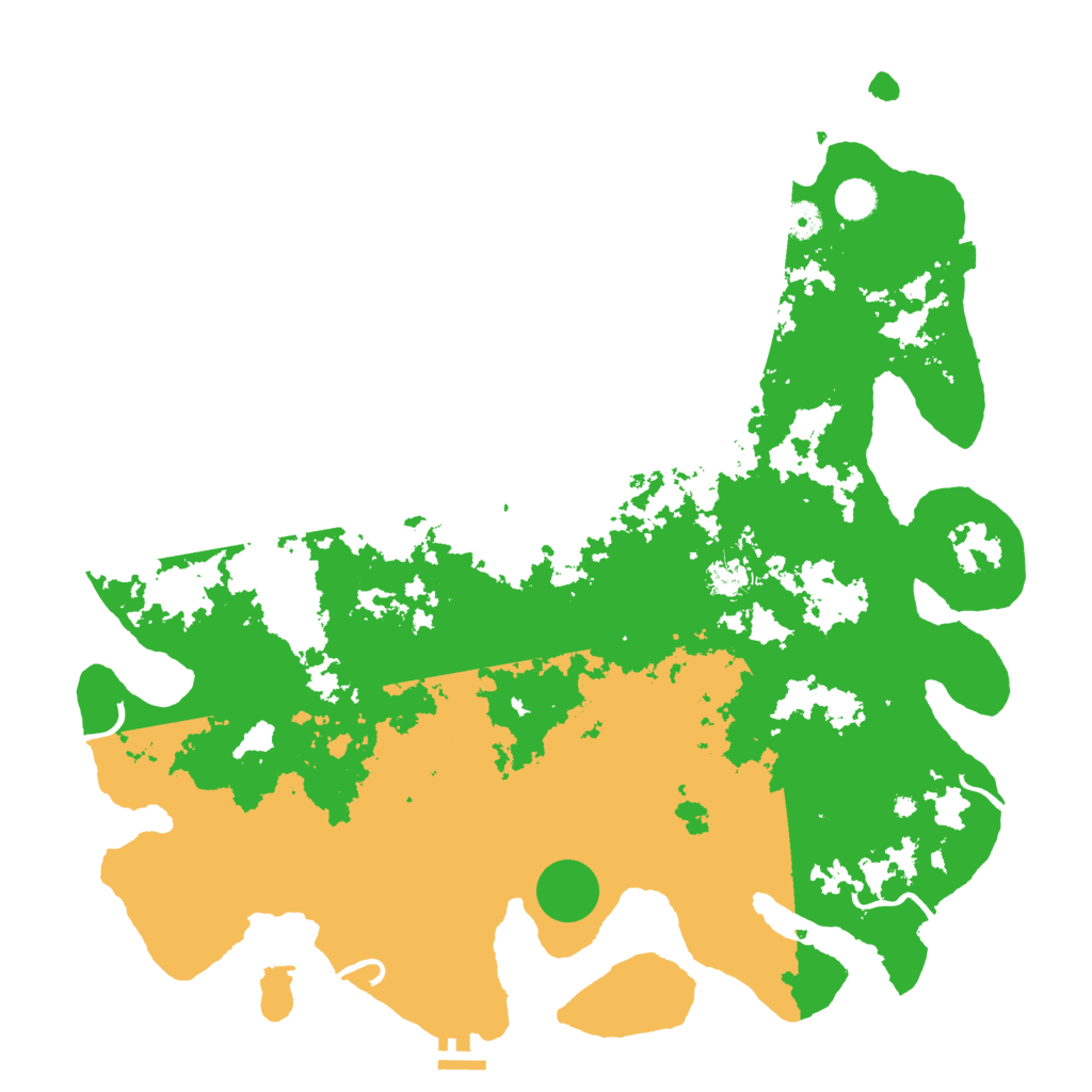 Biome Rust Map: Procedural Map, Size: 4600, Seed: 832024