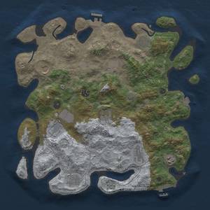 Thumbnail Rust Map: Procedural Map, Size: 3800, Seed: 73429699, 18 Monuments