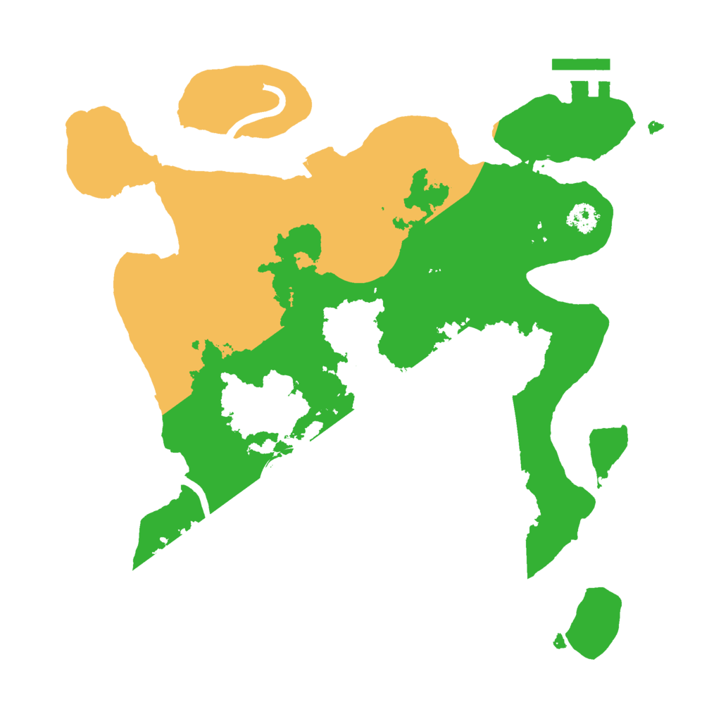 Biome Rust Map: Procedural Map, Size: 2500, Seed: 410565180