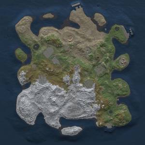 Thumbnail Rust Map: Procedural Map, Size: 3500, Seed: 31333333, 16 Monuments