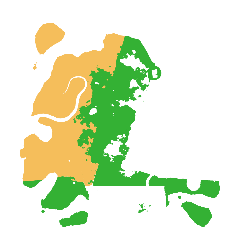 Biome Rust Map: Procedural Map, Size: 3200, Seed: 2118769130
