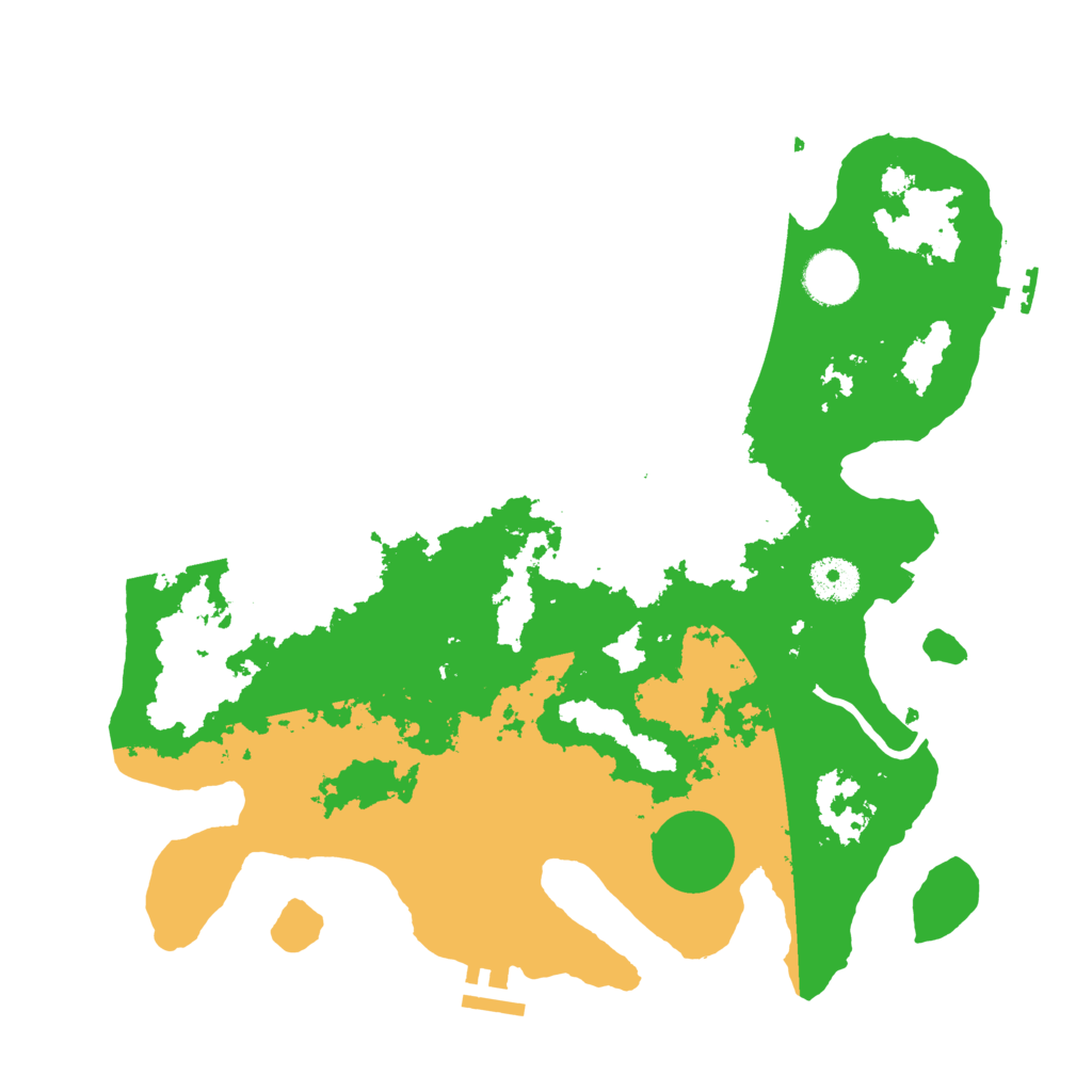 Biome Rust Map: Procedural Map, Size: 3500, Seed: 232099755