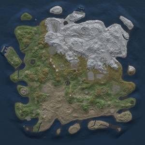 Thumbnail Rust Map: Procedural Map, Size: 4250, Seed: 1088412238, 19 Monuments