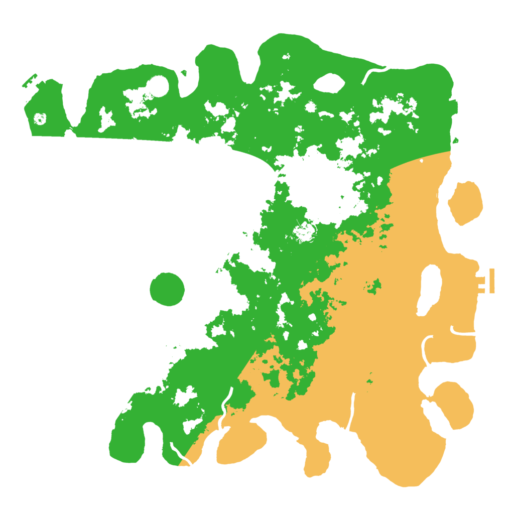 Biome Rust Map: Procedural Map, Size: 4200, Seed: 1960