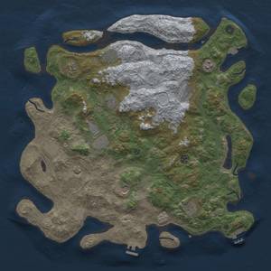 Thumbnail Rust Map: Procedural Map, Size: 4500, Seed: 1656424548, 19 Monuments