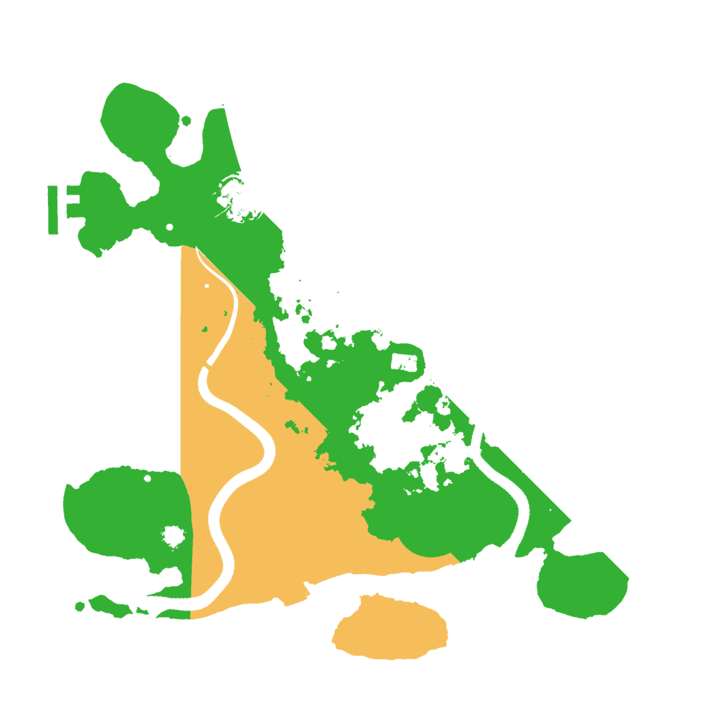 Biome Rust Map: Procedural Map, Size: 3000, Seed: 391187273