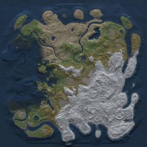 Thumbnail Rust Map: Procedural Map, Size: 4500, Seed: 334145117, 15 Monuments