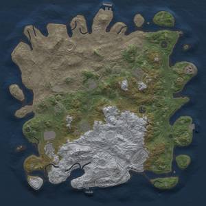 Thumbnail Rust Map: Procedural Map, Size: 4500, Seed: 479995, 19 Monuments