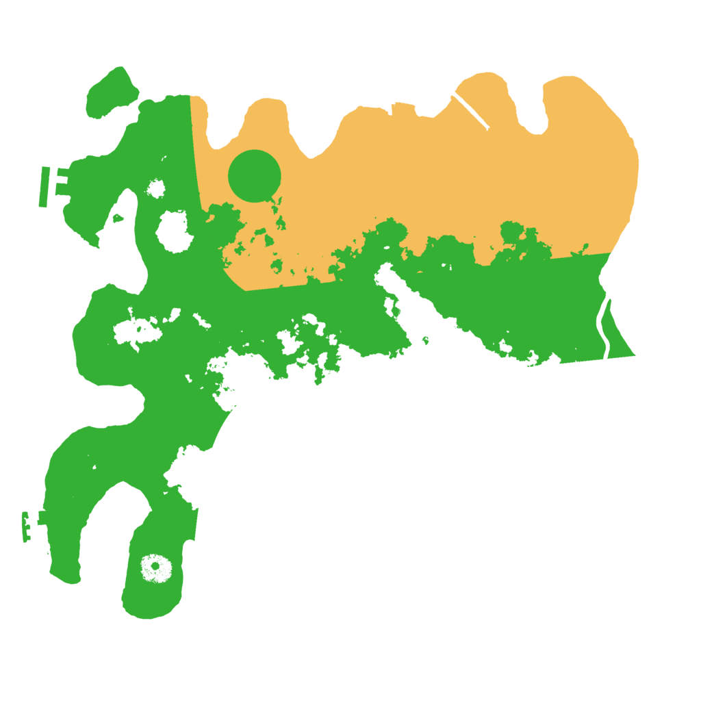 Biome Rust Map: Procedural Map, Size: 3500, Seed: 578390785