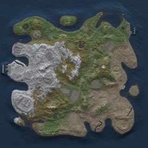 Thumbnail Rust Map: Procedural Map, Size: 3750, Seed: 6321883, 18 Monuments