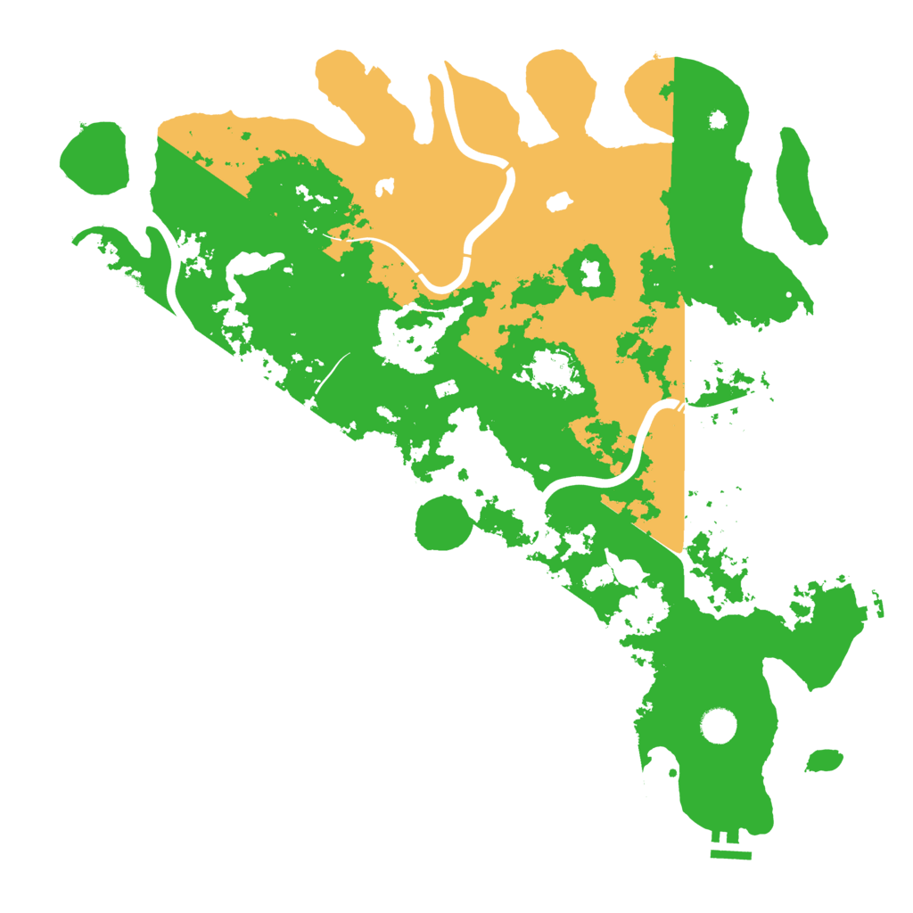 Biome Rust Map: Procedural Map, Size: 4500, Seed: 911459
