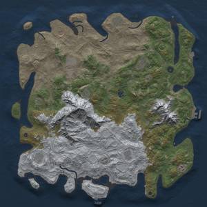 Thumbnail Rust Map: Procedural Map, Size: 5000, Seed: 169614454, 19 Monuments