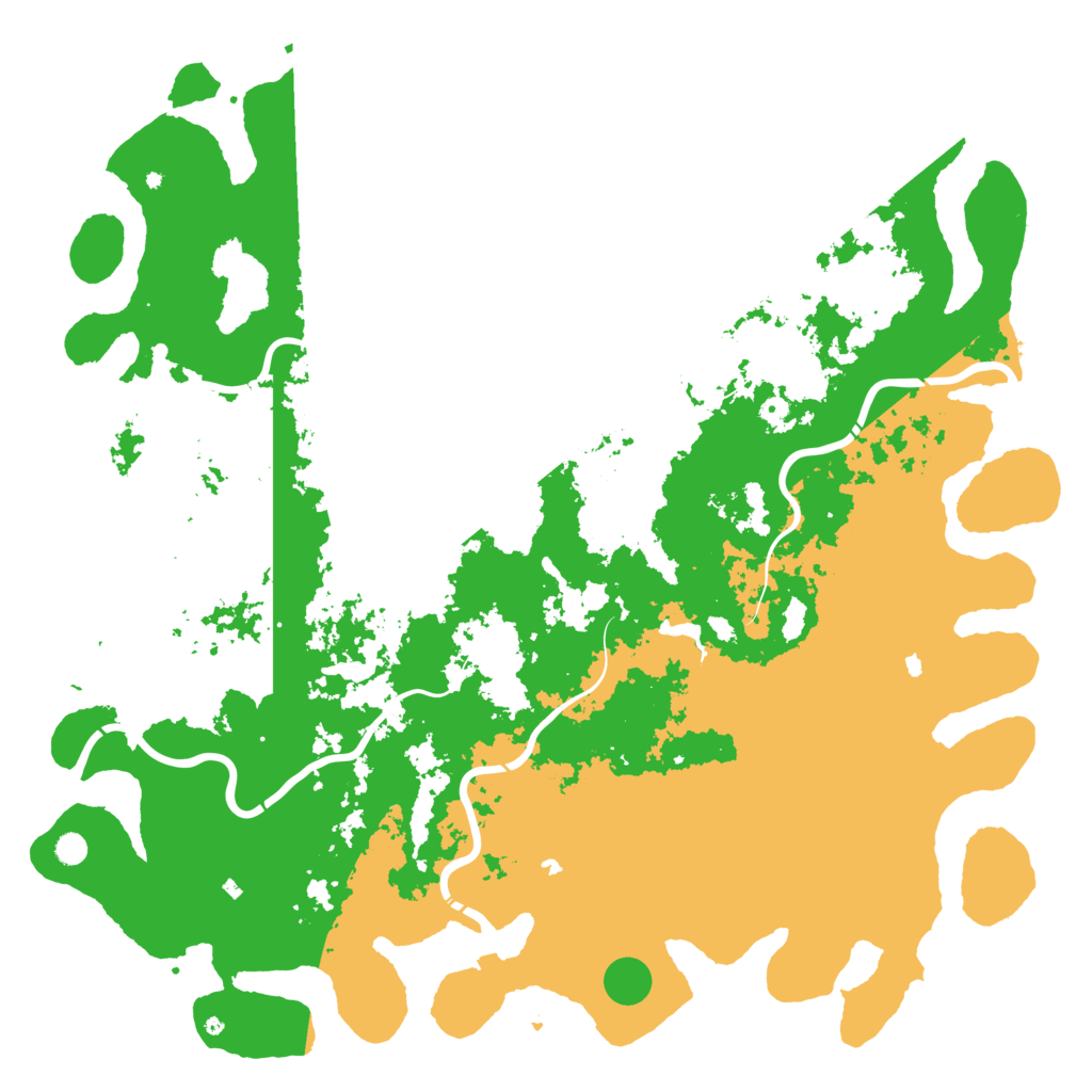 Biome Rust Map: Procedural Map, Size: 6000, Seed: 25265771