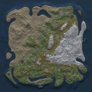 Thumbnail Rust Map: Procedural Map, Size: 4500, Seed: 1541874089, 19 Monuments