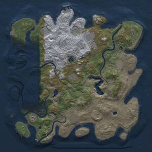 Thumbnail Rust Map: Procedural Map, Size: 4250, Seed: 1966022760, 15 Monuments