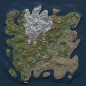 Thumbnail Rust Map: Procedural Map, Size: 4250, Seed: 1966022760, 19 Monuments