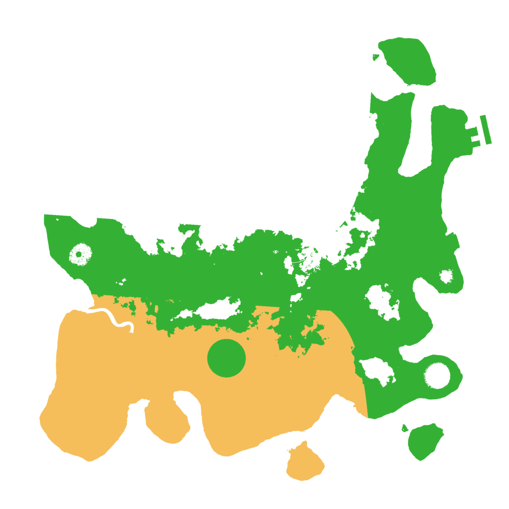 Biome Rust Map: Procedural Map, Size: 3500, Seed: 923376519