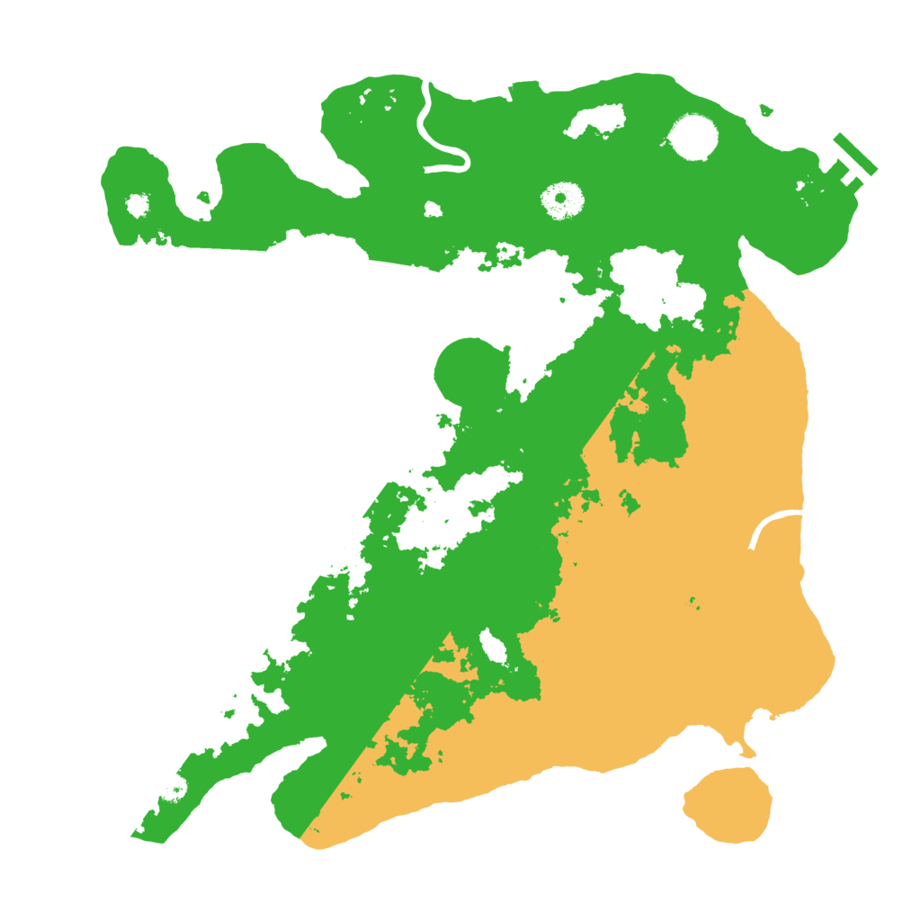 Biome Rust Map: Procedural Map, Size: 3500, Seed: 2033576998