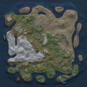 Thumbnail Rust Map: Procedural Map, Size: 4250, Seed: 513532771, 18 Monuments