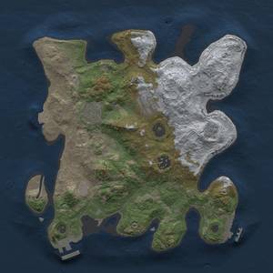 Thumbnail Rust Map: Procedural Map, Size: 3000, Seed: 27238979, 11 Monuments