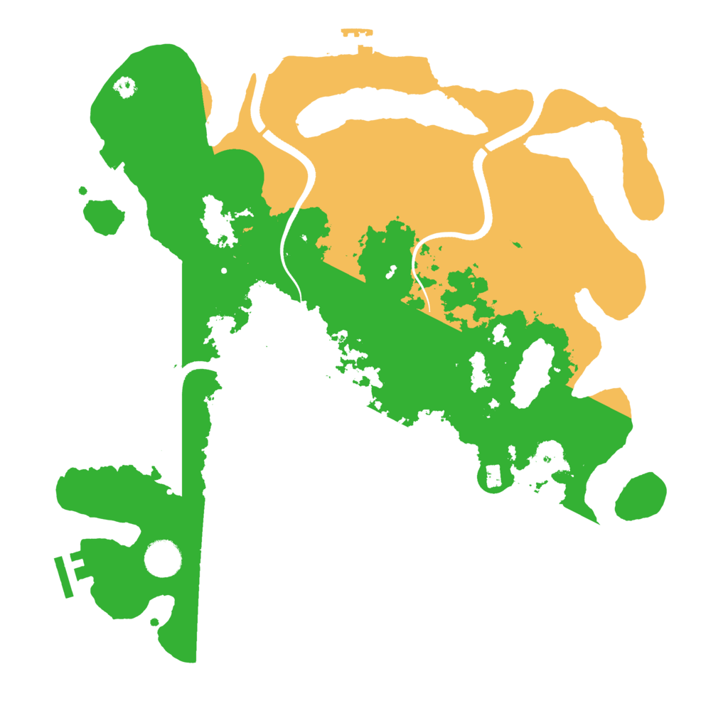 Biome Rust Map: Procedural Map, Size: 3500, Seed: 243942677