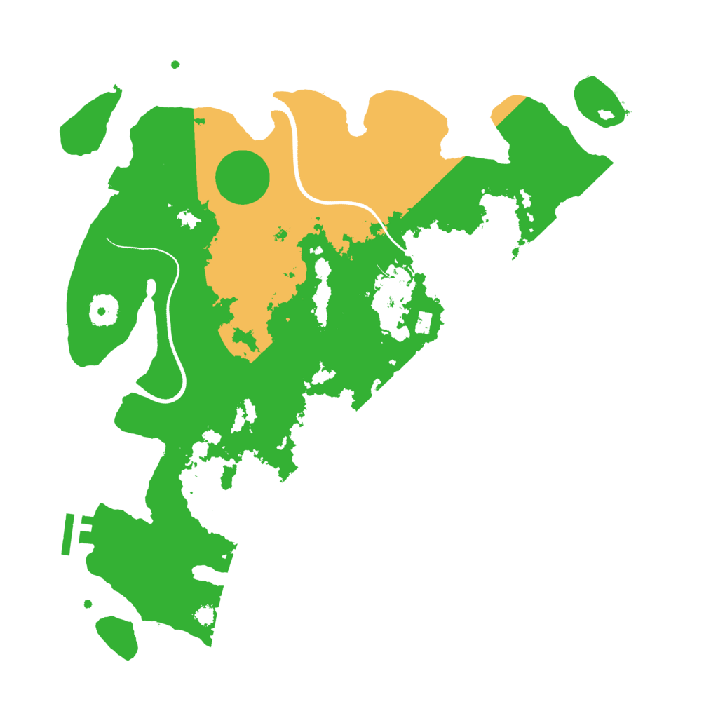 Biome Rust Map: Procedural Map, Size: 3500, Seed: 334302275