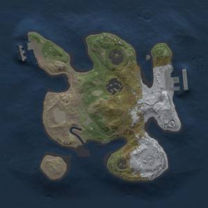 Thumbnail Rust Map: Procedural Map, Size: 2000, Seed: 851083497, 7 Monuments