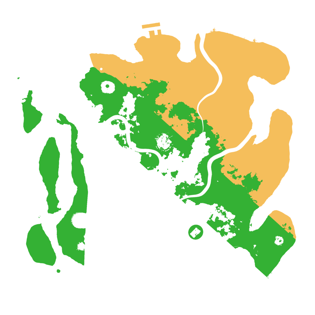 Biome Rust Map: Procedural Map, Size: 3500, Seed: 265167187